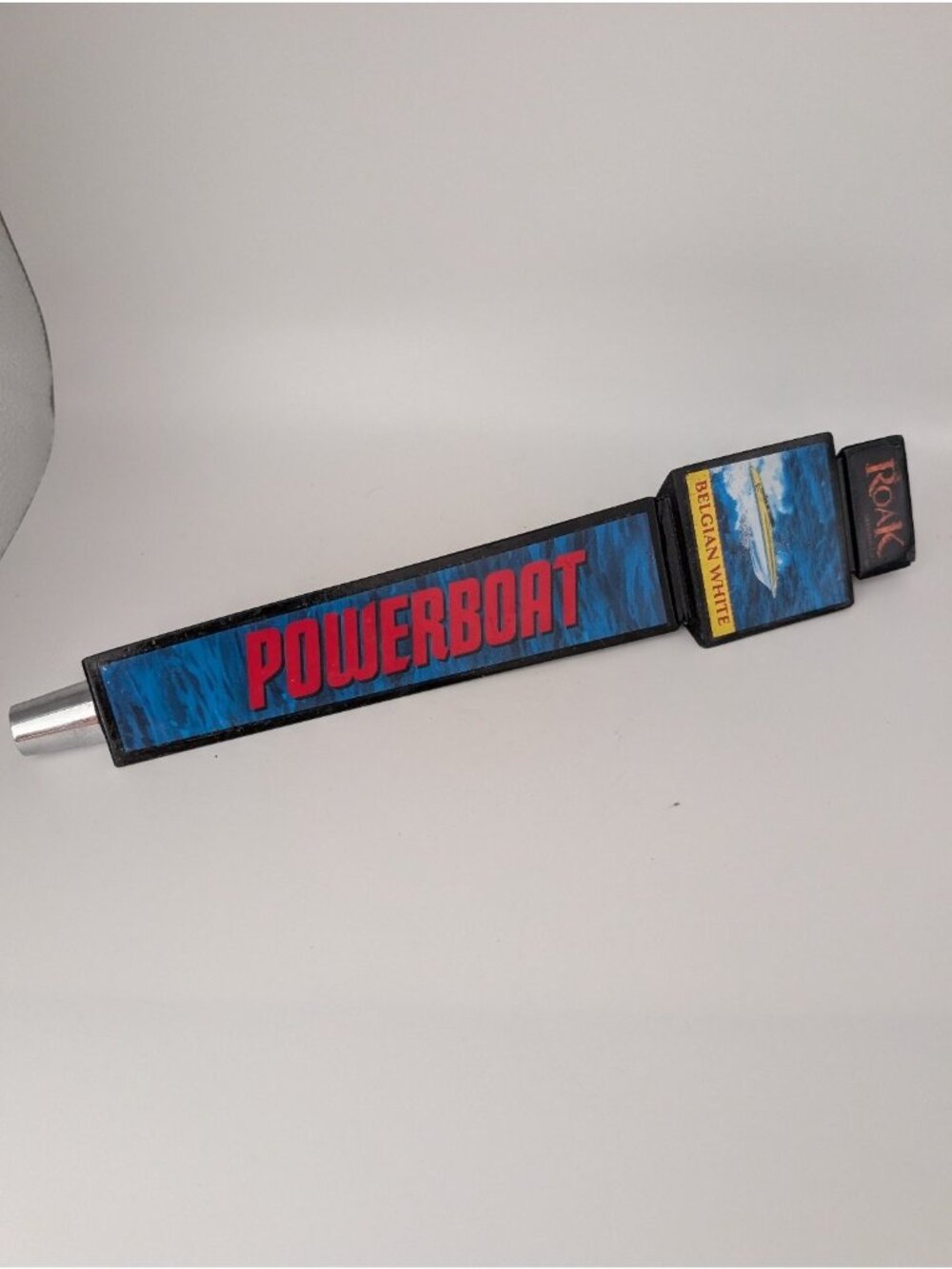 ROAK Powerboat Belgian White Beer Tap Handle Blue Black Nautical Bar Kegerator - Picture 4 of 6